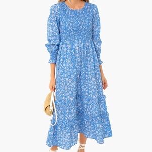 Pink City Prints Isabel Dress in Cornflower Lolita medium